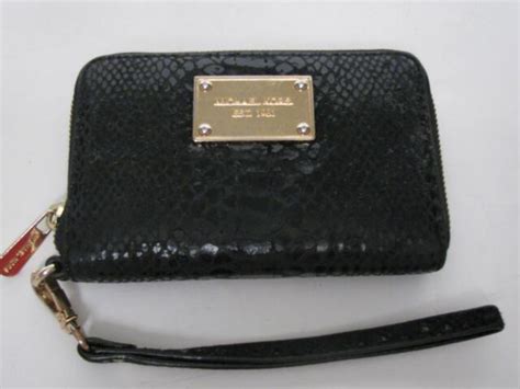 michael kors black plain wallet est 1981|Michael Kors small black wallet.